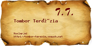 Tombor Terézia névjegykártya